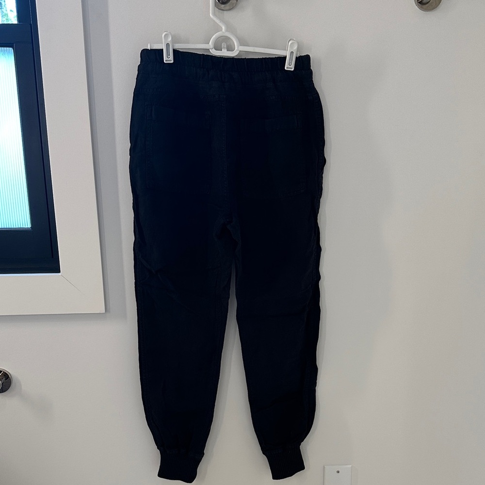 James Perse Black Drawstring Track Pants - Picture 4 of 5